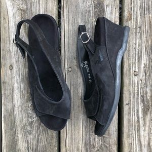 Mephisto Peep Toe Wedges